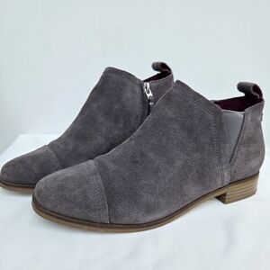 Toms Gray Ankle Booties Size-7